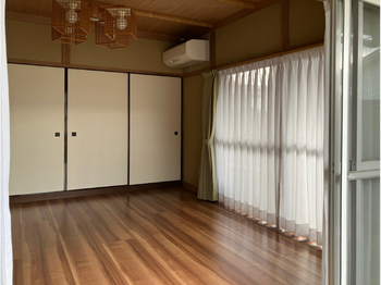 「カーペット敷から滑りにくいフローリングにチェンジ」倉吉市S様邸